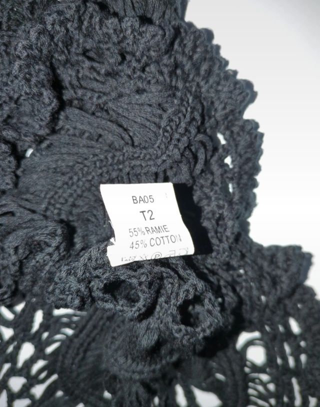 Chaqueta Macramé Negra