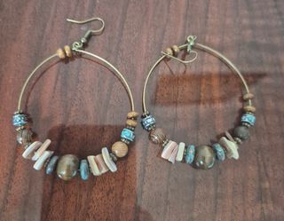 Pendientes Aro Boho con Cuentas