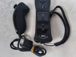 Mandos Wii Nintendo Motion Plus (Negro) + Nunchuk
