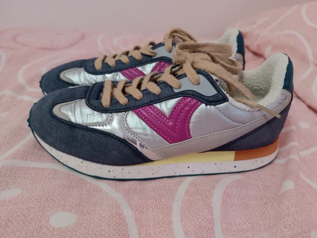 Zapatillas Victoria Mujer Azul y Rosa
