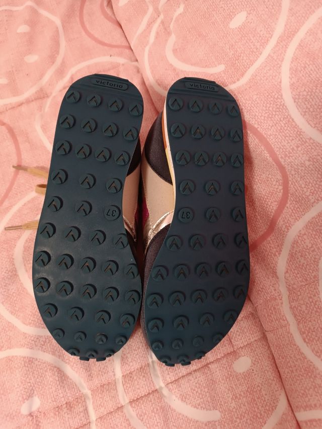 Zapatillas Victoria Mujer Azul y Rosa