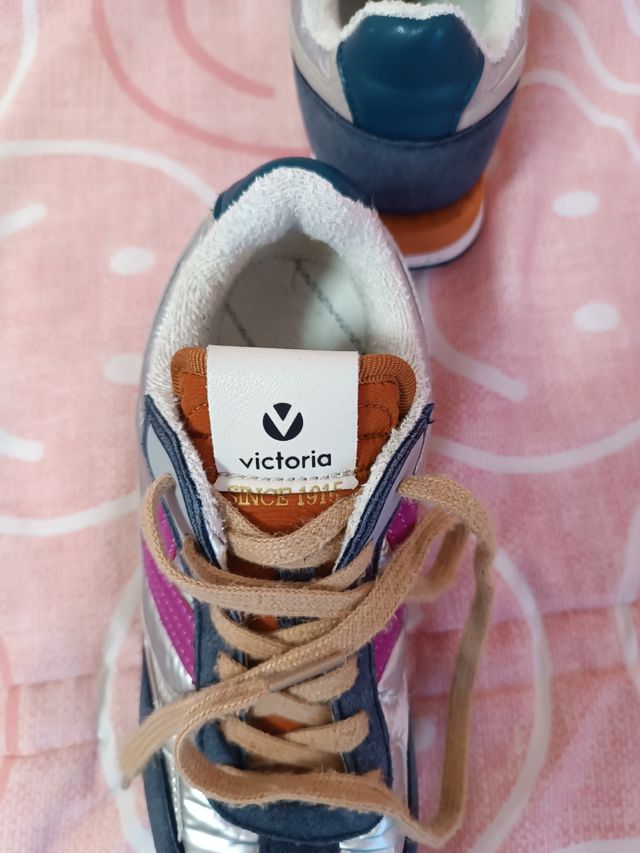 Zapatillas Victoria Mujer Azul y Rosa