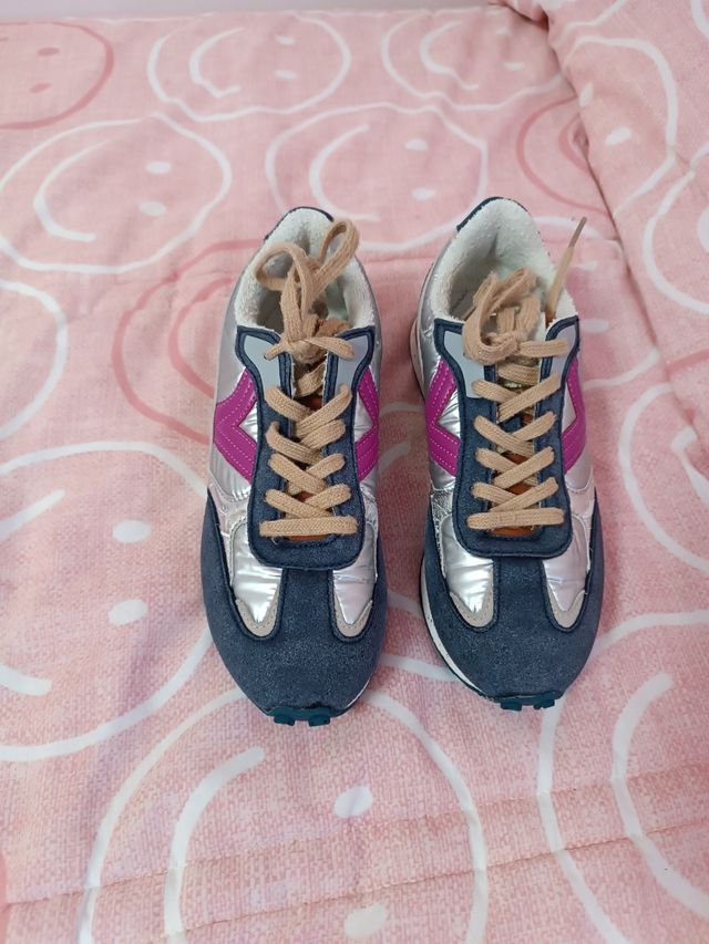 Zapatillas Victoria Mujer Azul y Rosa