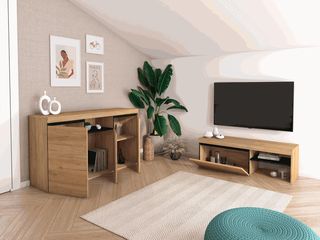 Aparador buffet de estilo nórdico - industrial