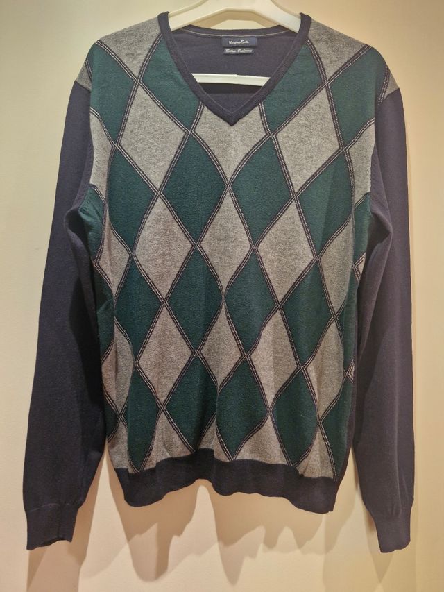 Jersey Massimo Dutti chico argyle