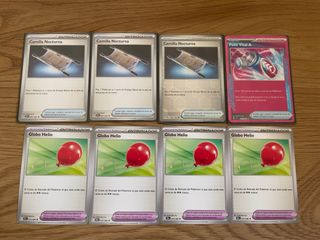 Lote Cartas TCG Pokémon: Camilla Nocturna y Globo
