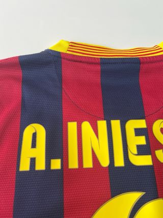 Camiseta FC Barcelona 2013 2014 Andrés Iniesta #8 