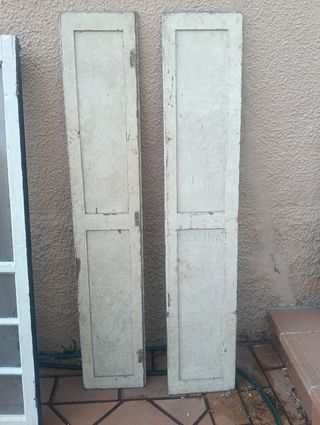 Contraventanas de madera antiguas 156x31