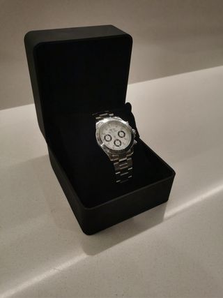 Seiko Mod Plateado Blanco