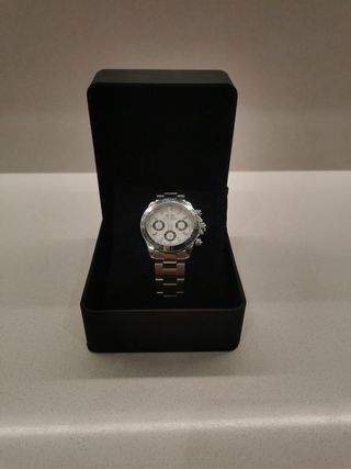 Seiko Mod Plateado Blanco