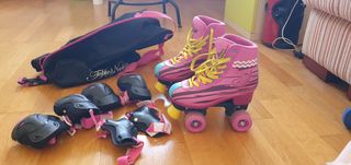 Patines Soy Luna con protecciones y bolsa