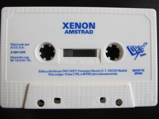 Xenon AMSTRAD cinta Dro Soft