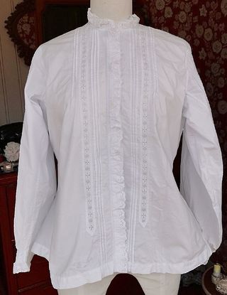 Blusa Victoriana Antigua algodón 