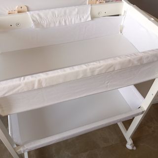 Bañera cambiador  bebé madera blanca Mi Cuna__