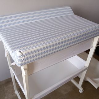 Bañera cambiador  bebé madera blanca Mi Cuna__