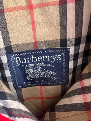 Giacca Vintage Burberry's Rossa in Lana e Alpaca