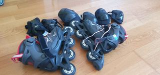Patines en línea y protecciones