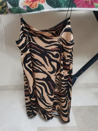 Vestido Zara Atigrado