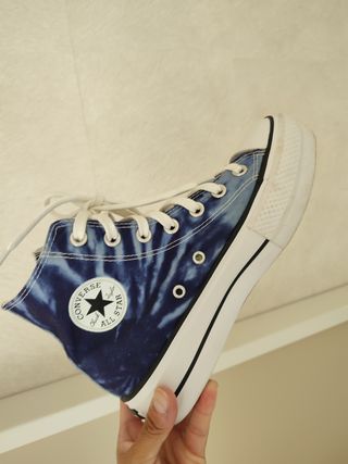 Converse Plataforma Tie Dye Azul