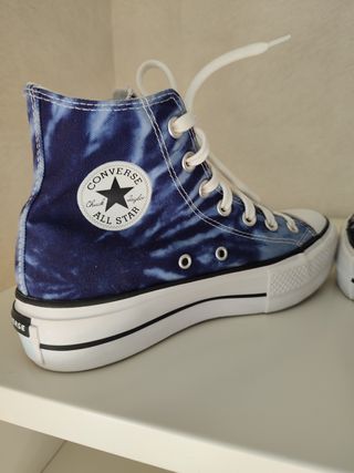 Converse Plataforma Tie Dye Azul