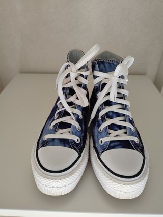Converse Plataforma Tie Dye Azul