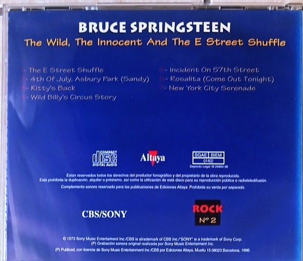 Bruce Springsteen The Wild, The Innocent & The cd