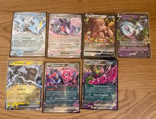 Lote Cartas Pokémon EX's y V