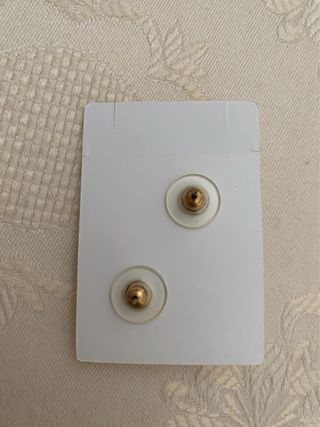 Pendientes vintage corazón coral y circonitas #6