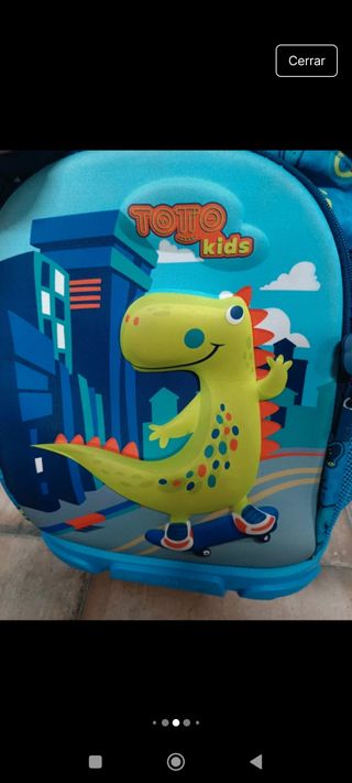 Mochila Totto Dinosaurio con ruedas