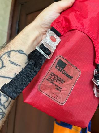 Bandolera Diesel Roja Vintage