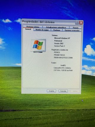 Ordenador INTEL Windows XP 2002