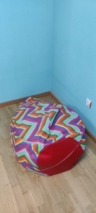 Puff sofá multicolor polipiel XL