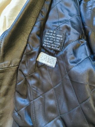 Chaqueta Biker Avirex Negra