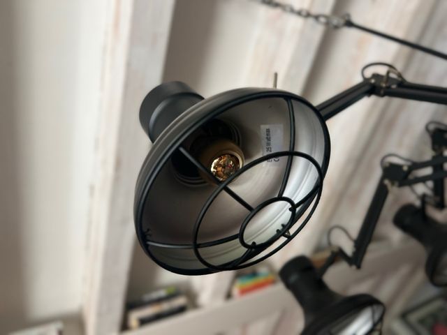 Lámpara Techo Industrial Negra