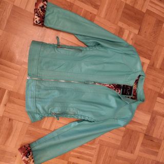 Cazadora polipiel efecto piel