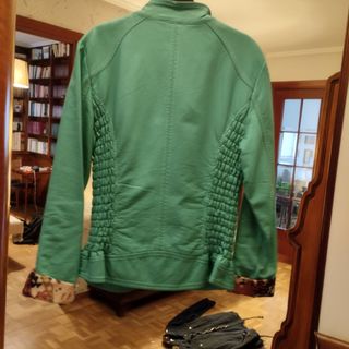 Cazadora polipiel efecto piel