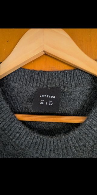 Vestido de punto Lefties gris