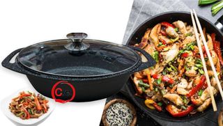 Casseruola con coperchio in vetro