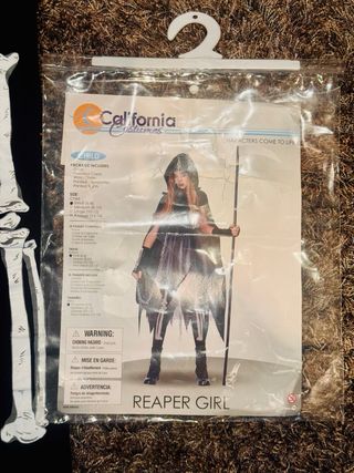 Disfraz Halloween chica segadora 8-10 años