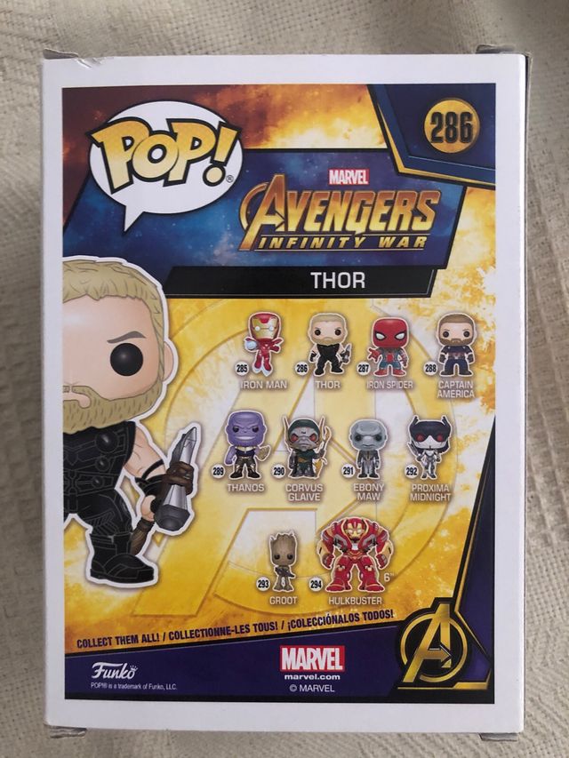 Funko Pop Thor 286 Avengers Infinity War