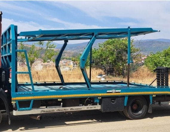 Piso elevable camión grua