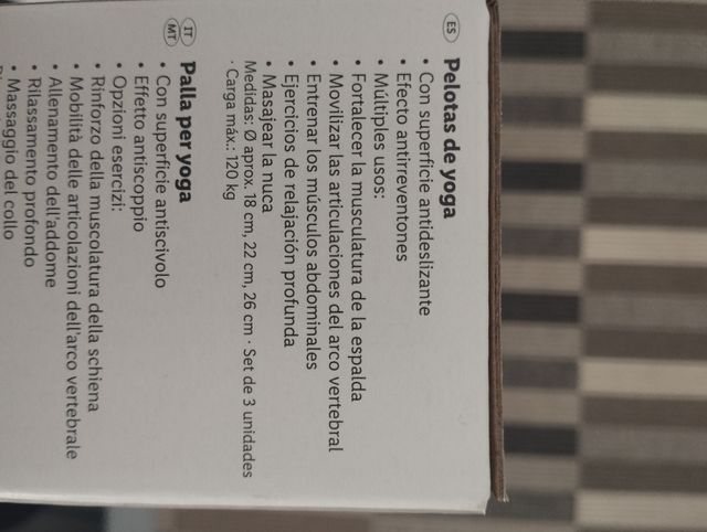 Pelotas de pilates - yoga Crivit