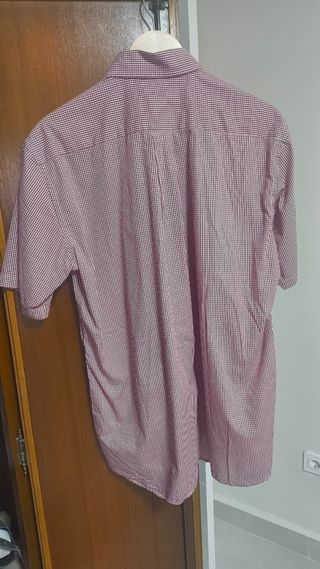 Camisa de vestir Ungaro a cuadros roja