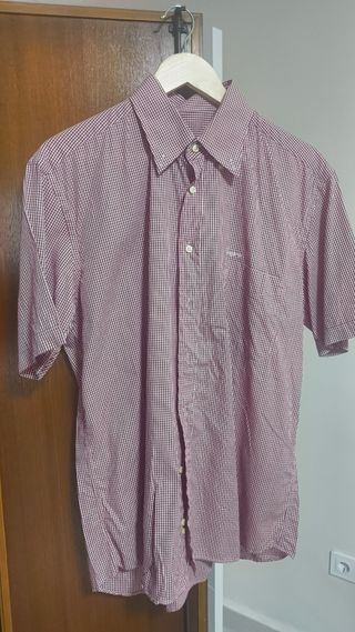 Camisa de vestir Ungaro a cuadros roja