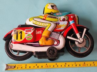 Grande bicicletta Roman Friction in latta LEGGI