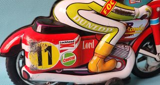 Grande bicicletta Roman Friction in latta LEGGI