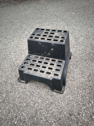 Escalón para caravana negro