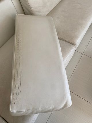 Divano in pelle bianco