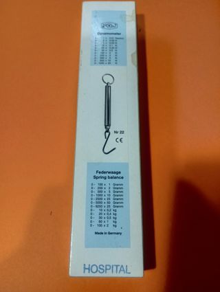 Dinamómetro y Báscula de Resorte Hospital