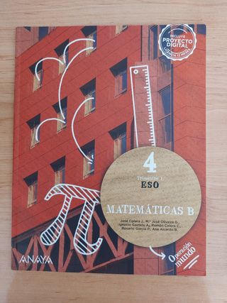  Libros Matemáticas 4 ESO 1,2Y3 Trimestre NUEVOS